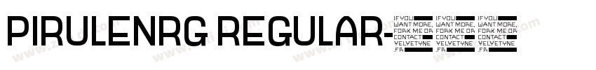 PIRULENRG REGULAR字体转换